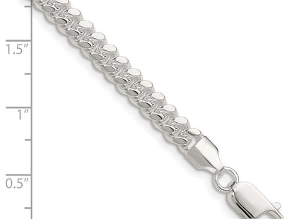 Sterling silver curb link chain, alternate view