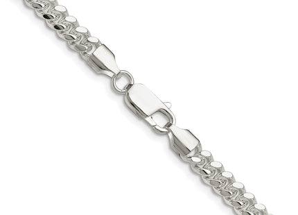 Sterling silver curb link chain, another view