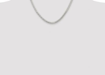 Sterling silver curb link chain, further view