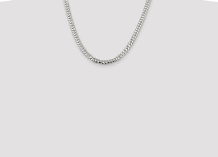 Sterling Silver Polished Domed Curb Chain (Style QDB180-20)