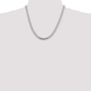 Sterling Silver Polished Domed Curb Chain (Style QDB180-20)