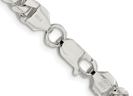 Sterling silver curb link chain, another view