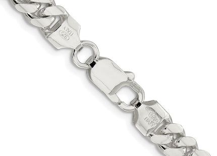 Sterling silver curb link chain, another view