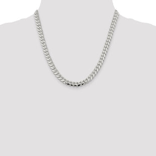 Sterling Silver Polished Domed Curb Chain (Style QDB220-20)