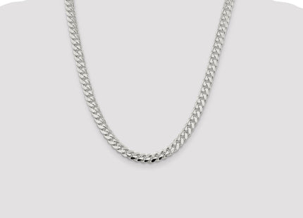 Sterling Silver Polished Domed Curb Chain (Style QDB220-22)