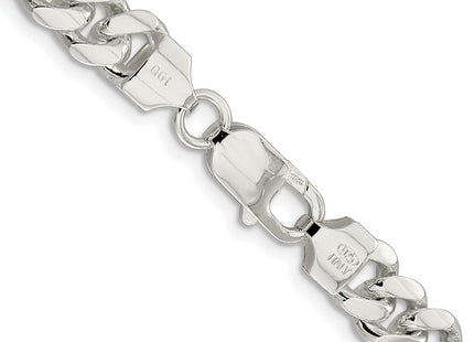 Sterling silver curb link chain, another view
