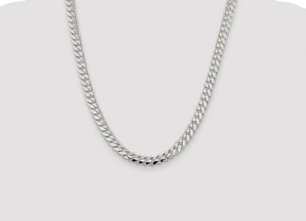 Sterling silver curb link chain, further view
