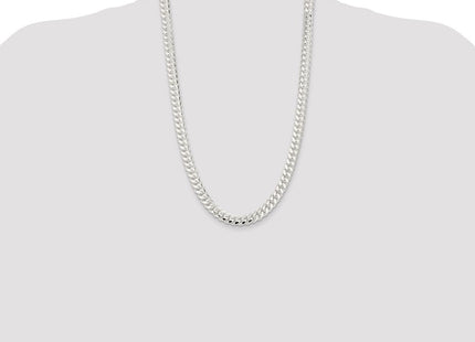 Sterling Silver Polished Domed Curb Chain (Style QDB250-26)