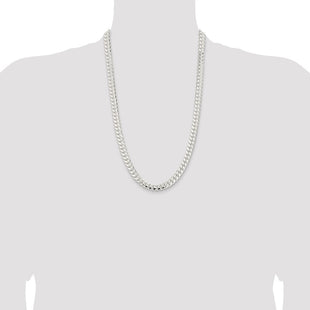 Sterling Silver Polished Domed Curb Chain (Style QDB250-26)