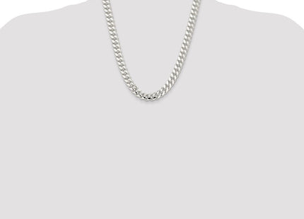 Sterling Silver Polished Domed Curb Chain (Style QDB300-22)