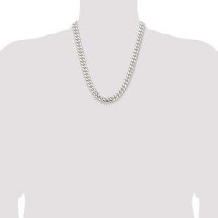 Sterling Silver Polished Domed Curb Chain (Style QDB300-22)