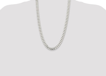 Sterling Silver Polished Domed Curb Chain