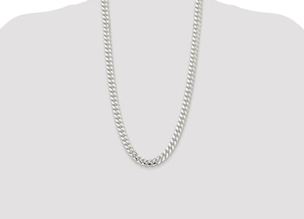 Sterling Silver Polished Domed Curb Chain (Style QDB300-28)