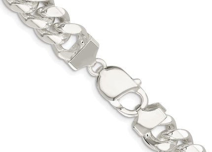Sterling silver curb link chain, another view