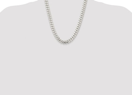Sterling silver curb link chain, further view