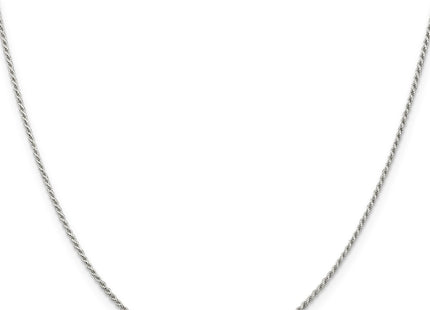 Sterling silver rope link anklet, further view