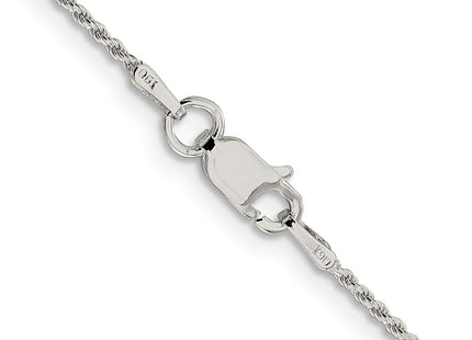 Sterling silver rope link anklet, additional view