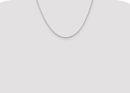 Sterling silver rope link chain, further view