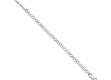 Sterling silver rope link chain, additional view