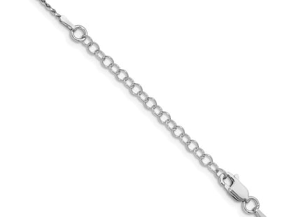 Sterling silver rope link chain, another view