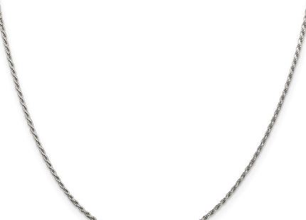 Sterling silver rope link anklet, further view