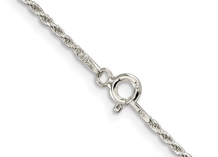 Sterling silver rope link anklet, additional view