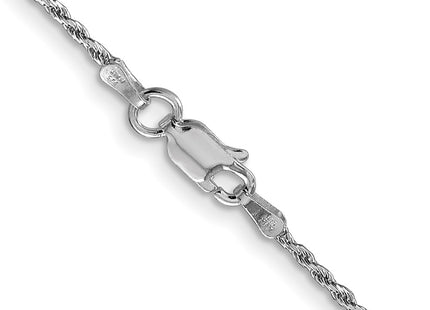 Sterling silver rope link anklet, another view