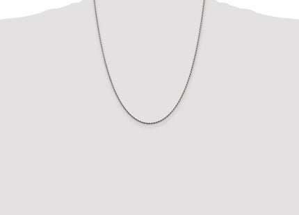 Sterling silver rope link anklet