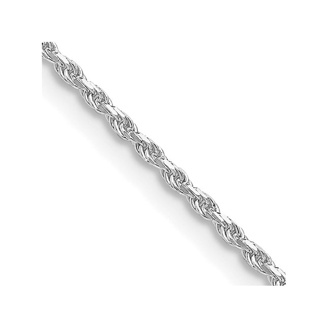 Sterling silver rope link anklet