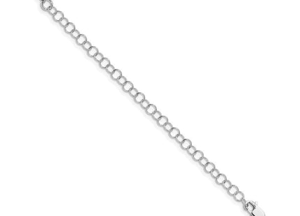 Sterling silver rope link chain