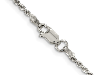 Sterling silver rope link anklet, additional view
