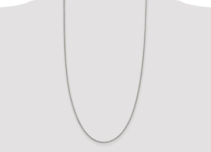 Sterling silver rope link anklet