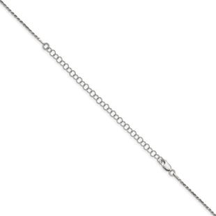 Sterling Silver Diamond-cut Rope Chain w/4in ext. (Style QDC025E-22)