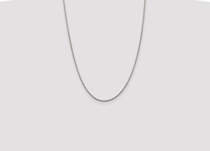 Sterling silver rope link anklet