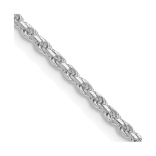 Sterling silver rope link anklet