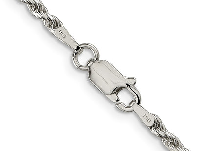 Sterling silver rope link anklet, additional view