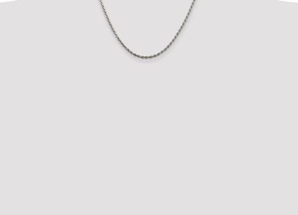 Sterling silver rope link chain, further view
