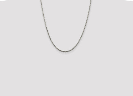 Sterling silver rope link anklet