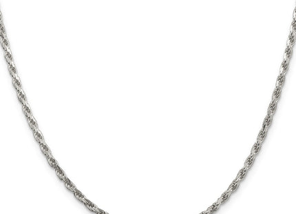 Sterling silver rope link anklet, further view