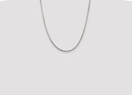 Sterling silver rope link chain