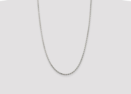 Sterling silver rope link anklet