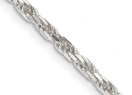 Sterling silver rope link anklet, another view