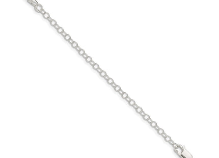 Sterling silver rope link chain, additional view