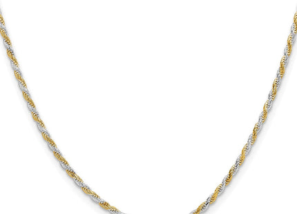 Sterling silver rope link chain, alternate view