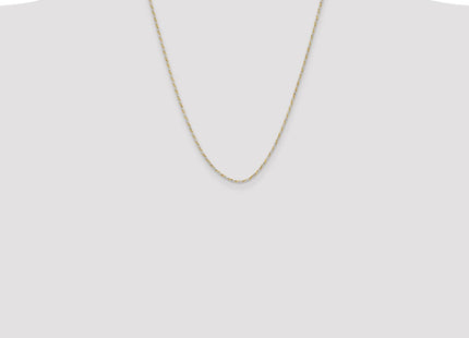 Sterling Silver And Vermeil Diamond-cut Rope Chain (Style QDCY040-22)