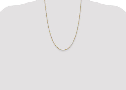 Sterling Silver And Vermeil Diamond-cut Rope Chain (Style QDCY040-24)