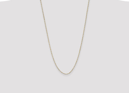 Sterling Silver And Vermeil Diamond-cut Rope Chain (Style QDCY040-26)
