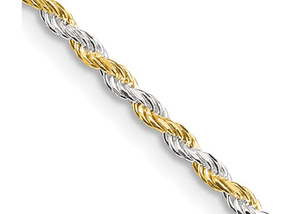 Sterling silver rope link chain