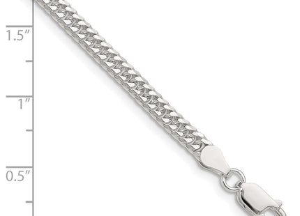 Sterling silver curb link chain, alternate view