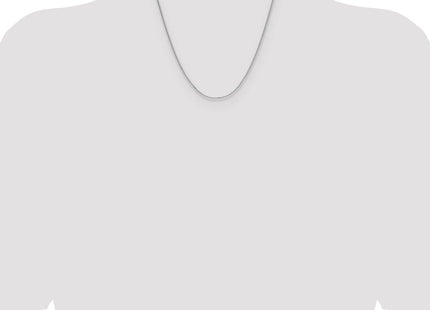 Sterling Silver Rhodium-plated 8 Sided D/C Double Spiga Chain (Style QDDS030R-20)